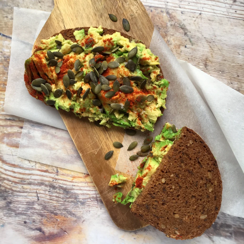 Avocado breakfast sarnie